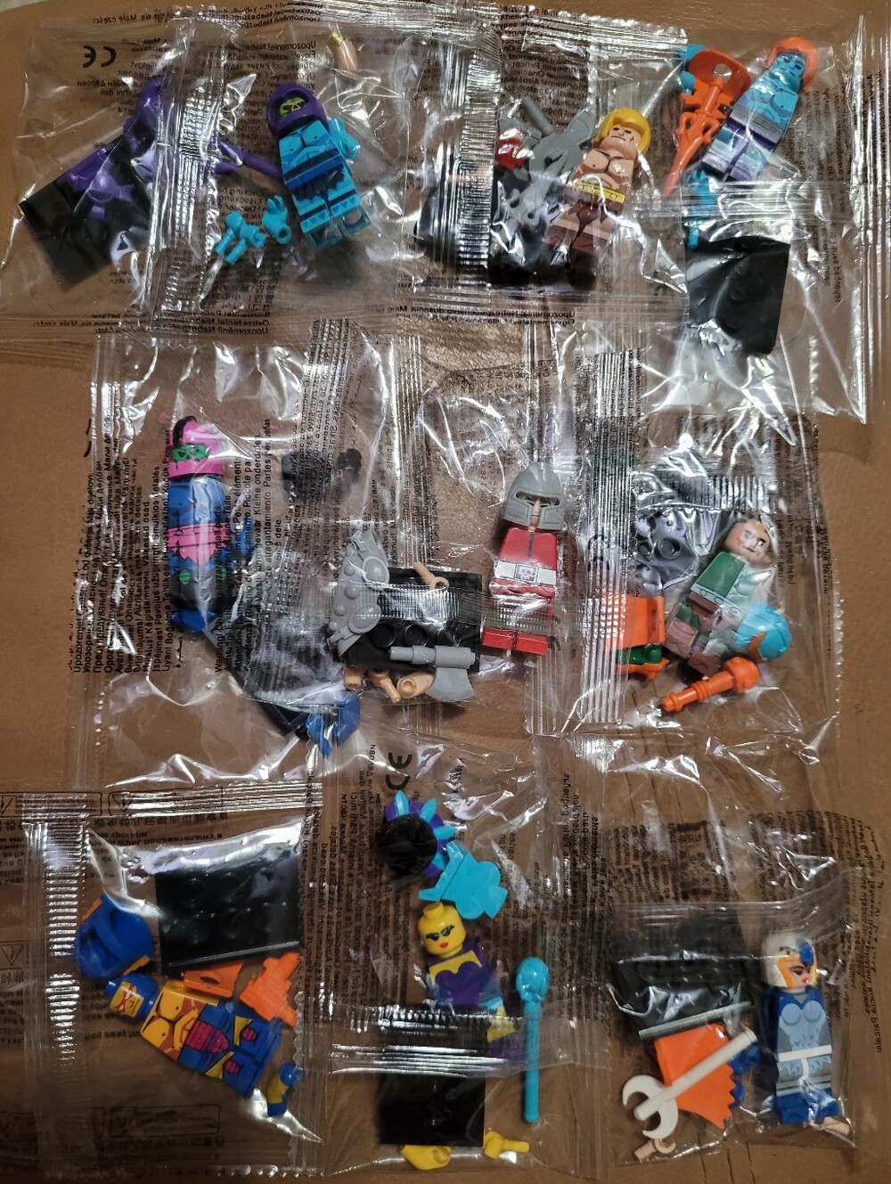 New HE-MAN 9 Hero & Villian Minifigure Set